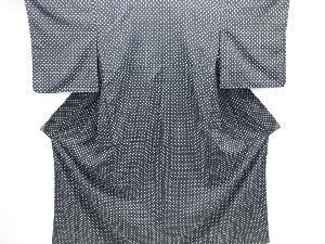 幾何学模様単衣小紋着物